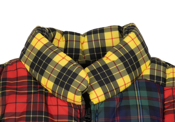 COMME des GARCONS SHIRT Colorful Check Patchwork Padded Vest K-163018_003
