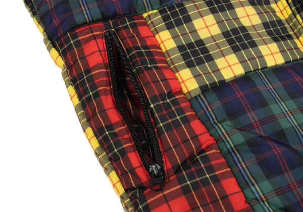 COMME des GARCONS SHIRT Colorful Check Patchwork Padded Vest K-163018_008