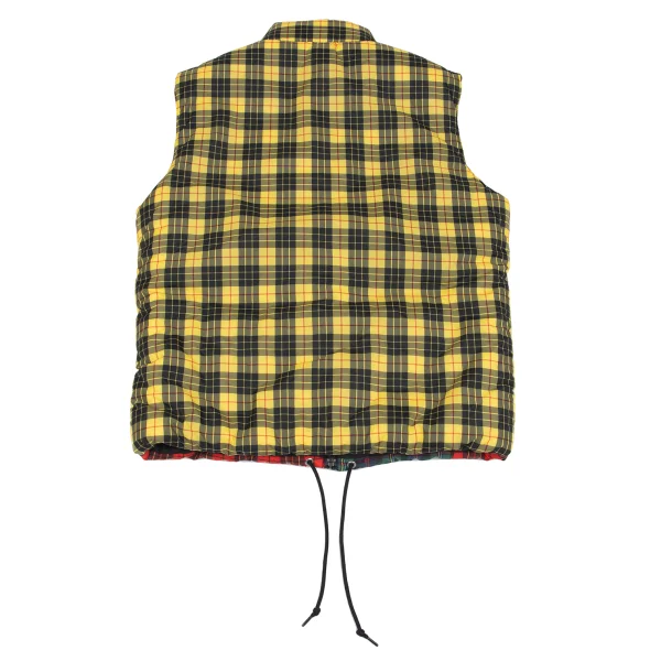 COMME des GARCONS SHIRT Colorful Check Patchwork Padded Vest K-163018_012