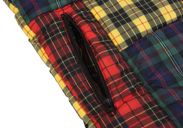 COMME des GARCONS SHIRT Colorful Check Patchwork Padded Vest K-163019_009