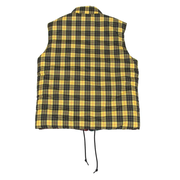 COMME des GARCONS SHIRT Colorful Check Patchwork Padded Vest K-163019_011
