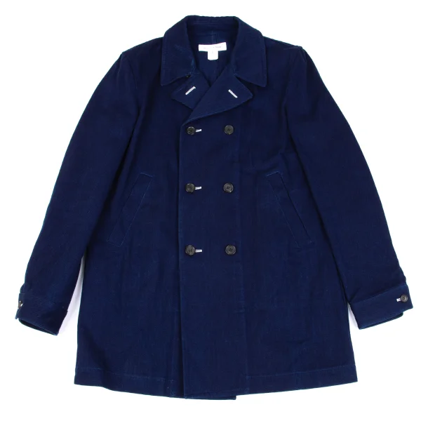 COMME des GARCONS SHIRT Indigo Dyed Cotton Double Jacket Blue L K-163020_001