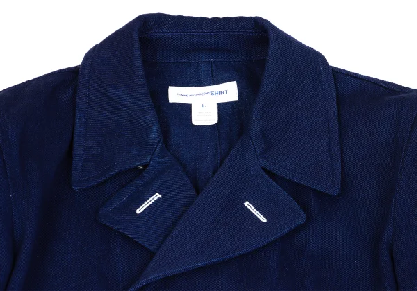 COMME des GARCONS SHIRT Indigo Dyed Cotton Double Jacket K-163020_003