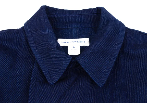 COMME des GARCONS SHIRT Indigo Dyed Cotton Double Jacket K-163020_005