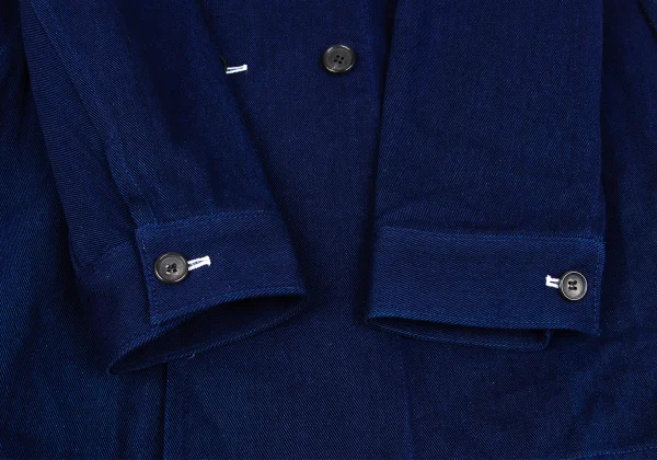 COMME des GARCONS SHIRT Indigo Dyed Cotton Double Jacket K-163020_008