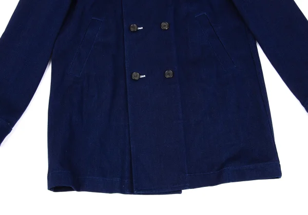 COMME des GARCONS SHIRT Indigo Dyed Cotton Double Jacket K-163020_010