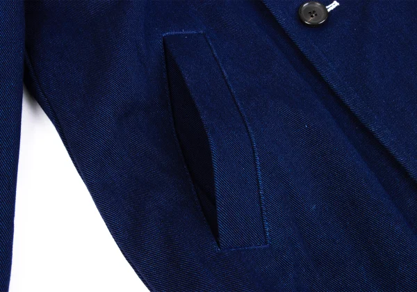 COMME des GARCONS SHIRT Indigo Dyed Cotton Double Jacket K-163020_011