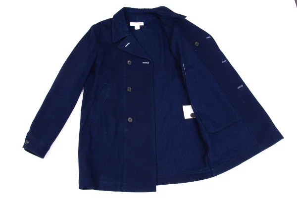 COMME des GARCONS SHIRT Indigo Dyed Cotton Double Jacket K-163020_012