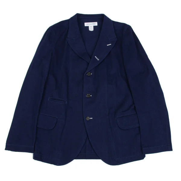COMME des GARCONS SHIRT Indigo Dyed Cotton Jacket Blue L K-163021_001