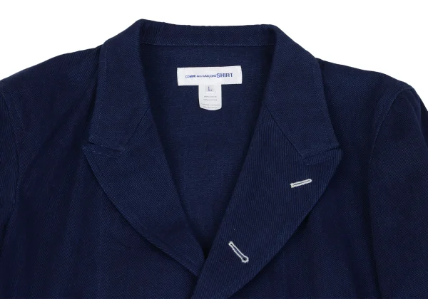 COMME des GARCONS SHIRT Indigo Dyed Cotton Jacket K-163021_003