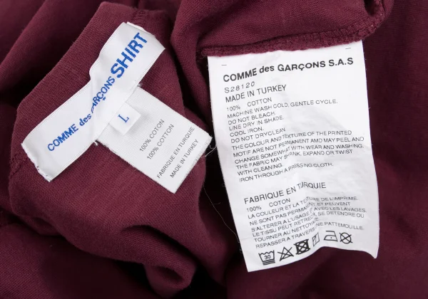 COMME des GARCONS SHIRT Logo Printed Raglan T Shirt K-163023_015