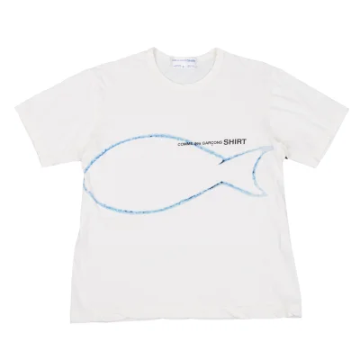 COMME des GARCONS SHIRT Fish Logo Printed T-shirt
