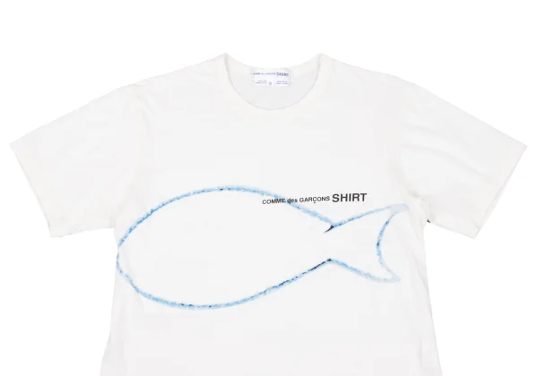 COMME des GARCONS SHIRT Fish Logo Printed T-shirt K-163024_002