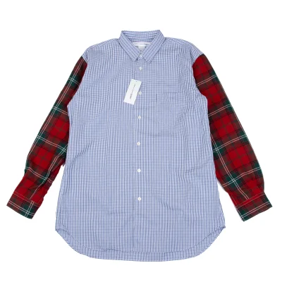 COMME des GARCONS SHIRT Different Material Sleeve Switching Shirt