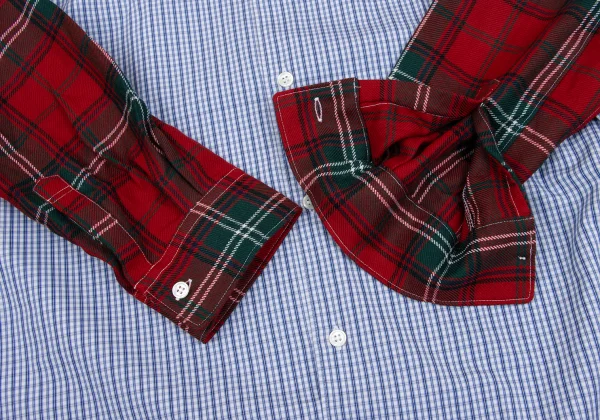 COMME des GARCONS SHIRT Different Material Sleeve Switching Shirt K-163030_007