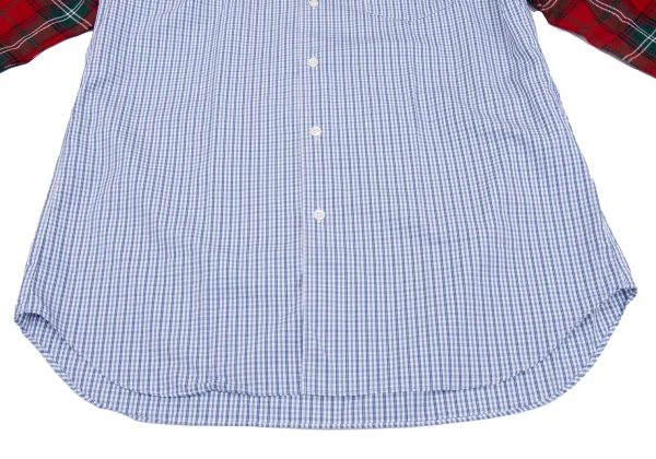 COMME des GARCONS SHIRT Different Material Sleeve Switching Shirt K-163030_008