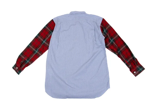 COMME des GARCONS SHIRT Different Material Sleeve Switching Shirt K-163030_010
