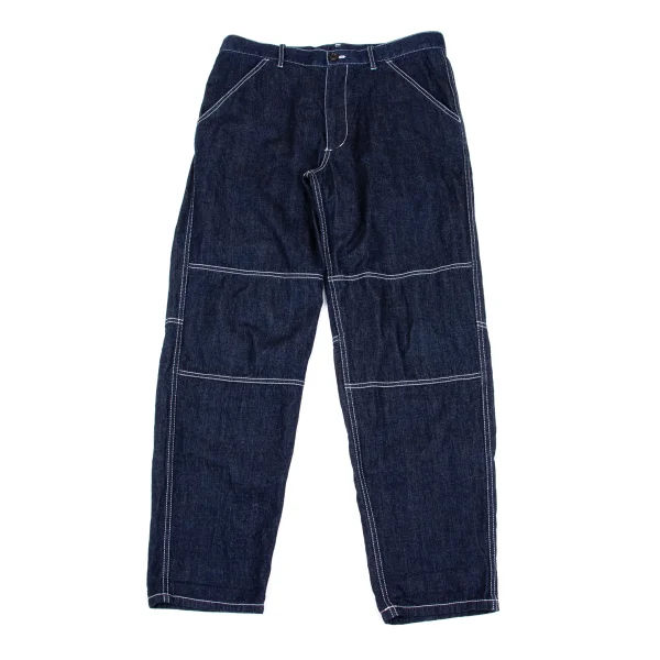 COMME des GARCONS SHIRT White Stitch Straight Jeans  Indigo L K-163031_001