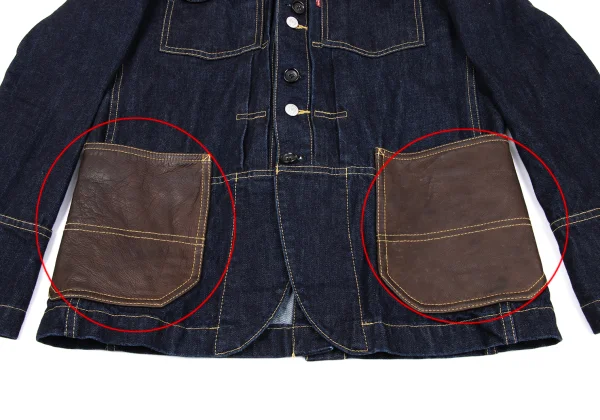 eye JUNYA WATANABE MAN×Levi's Leather Patch Pocket Denim Jacket K-163032_010