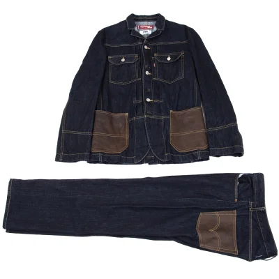 eye JUNYA WATANABE MAN×Levi's Leather Pocket Denim Jacket & Pants