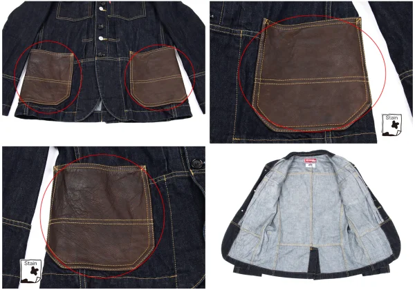 eye JUNYA WATANABE MAN×Levi's Leather Pocket Denim Jacket & Pants K-163034_006