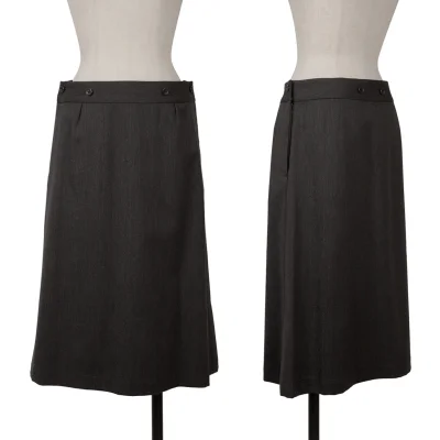 MARGARET HOWELL Wool Trapezoid Skirt