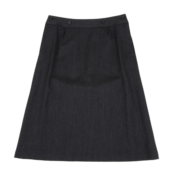 MARGARET HOWELL Wool Trapezoid Skirt K-163042_002