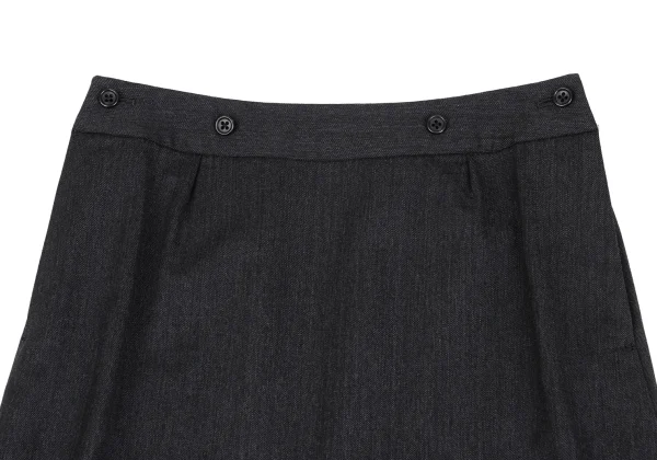 MARGARET HOWELL Wool Trapezoid Skirt K-163042_003