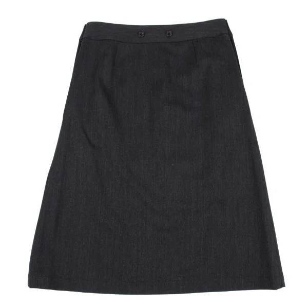 MARGARET HOWELL Wool Trapezoid Skirt K-163042_010
