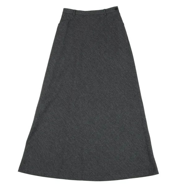 MARGARET HOWELL Wool Side Pocket Long Skirt K-163045_002