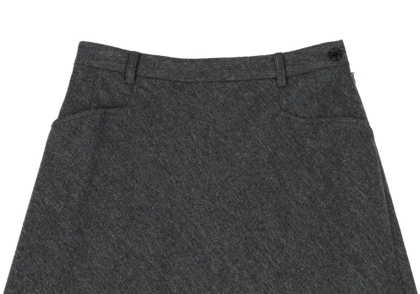 MARGARET HOWELL Wool Side Pocket Long Skirt K-163045_003