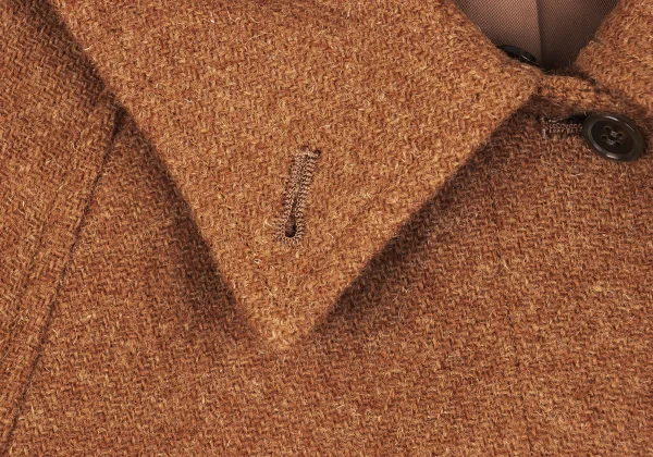 MARGARET HOWELL Detachable Fur Wool Harris Tweed Jacket K-163050_006