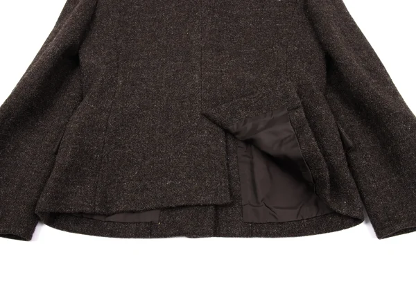 MARGARET HOWELL Wool Harris Tweed Shawl Collar Jacket K-163053_014