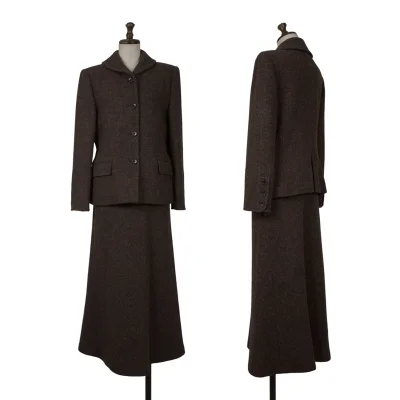 MARGARET HOWELL Wool Harris Tweed Jacket & Skirt