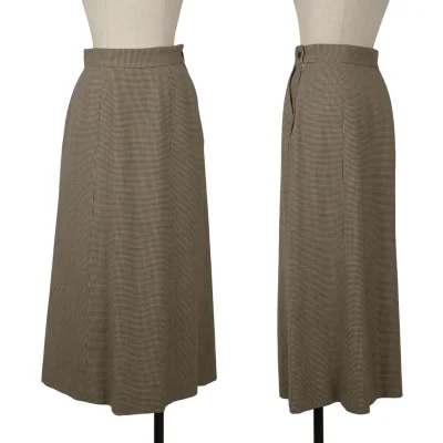 MARGARET HOWELL Wool Houndstooth Skirt