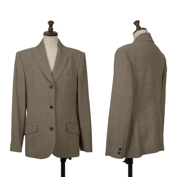 MARGARET HOWELL Wool Houndstooth Jacket & Skirt K-163058_002