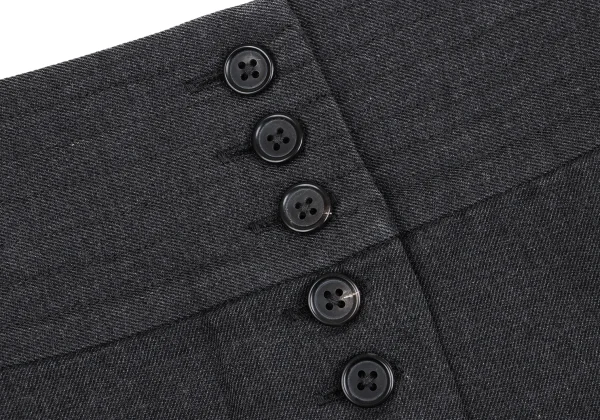 MARGARET HOWELL Wool Cotton Buck Button Skirt K-163059_009