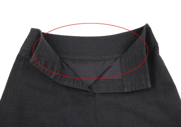 MARGARET HOWELL Wool Cotton Buck Button Skirt K-163059_010