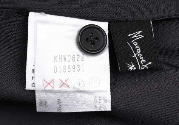 MARGARET HOWELL Wool Cotton Buck Button Skirt K-163059_013