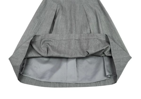 MARGARET HOWELL Wool Cotton Tuck A-line Skirt K-163060_006