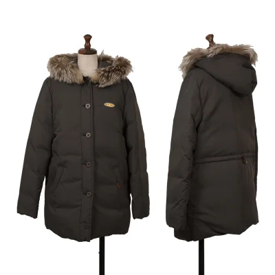 Mademoiselle NON NON Fox Fur Hooded Down Jacket