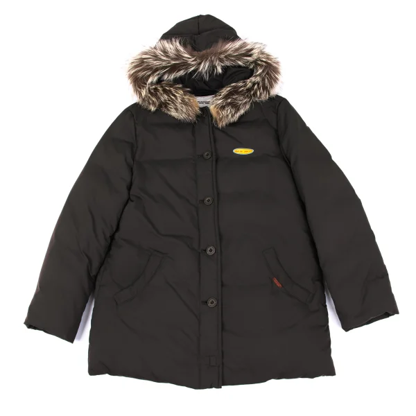 Mademoiselle NON NON Fox Fur Hooded Down Jacket K-163062_002