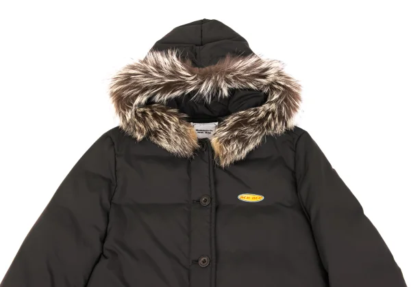 Mademoiselle NON NON Fox Fur Hooded Down Jacket K-163062_003