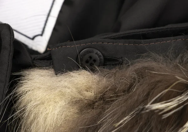 Mademoiselle NON NON Fox Fur Hooded Down Jacket K-163062_005