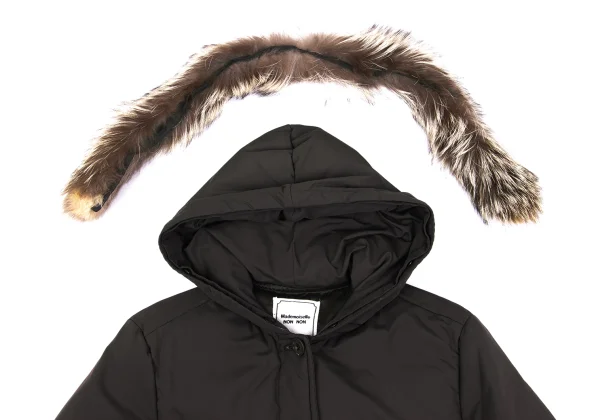 Mademoiselle NON NON Fox Fur Hooded Down Jacket K-163062_006