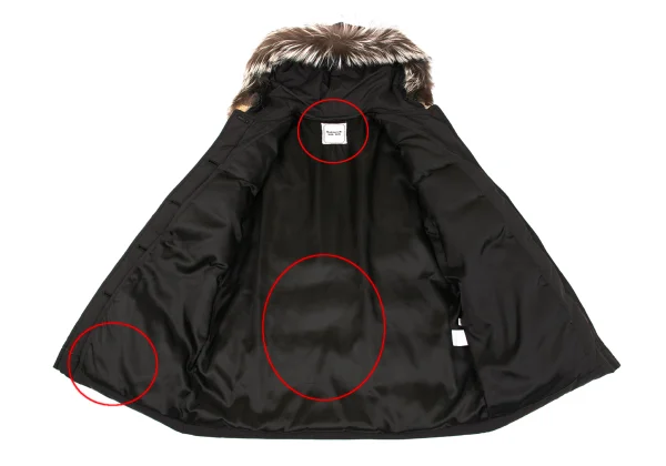 Mademoiselle NON NON Fox Fur Hooded Down Jacket K-163062_014