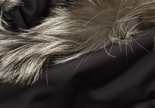 Mademoiselle NON NON Fox Fur Hooded Down Jacket K-163062_019