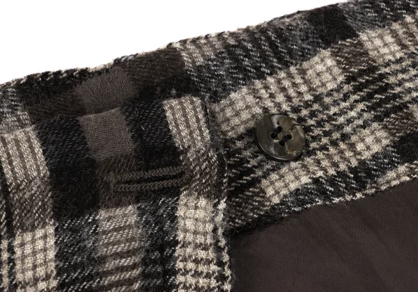 Plantation Washed Check Wrap Skirt K-163063_008