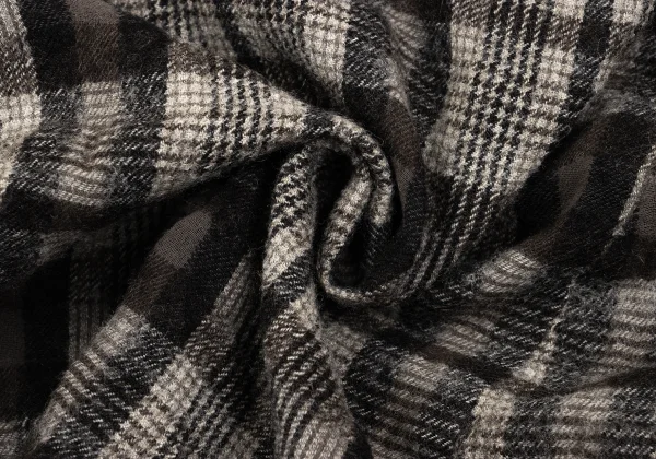 Plantation Washed Check Wrap Skirt K-163063_015