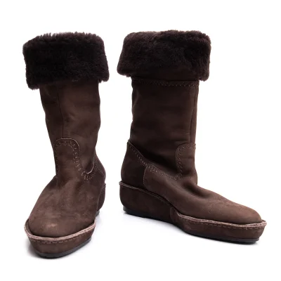 ISSEY MIYAKE HaaT Fur Suede Boots